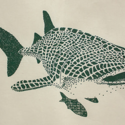 鱷魚紋鯨鯊手提袋 第3張的照片