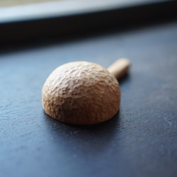 【受注制作】でこぼこ　木製 コーヒーメジャースプーン　蜜蝋仕上げ 4枚目の画像
