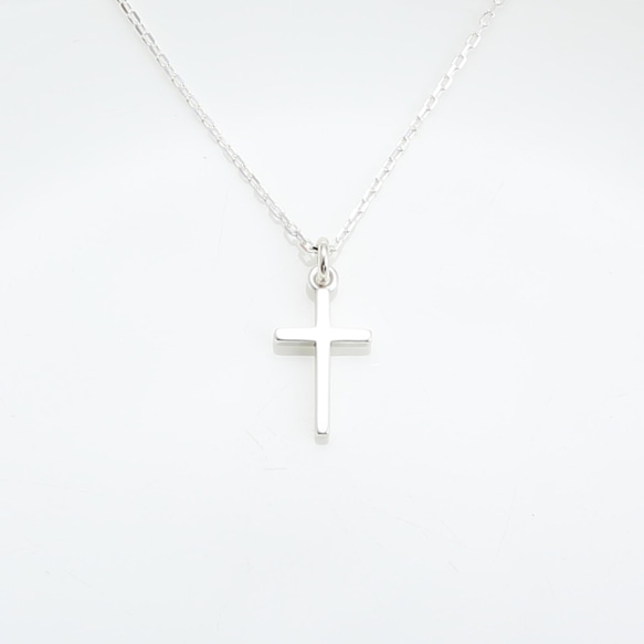 經典 十字架 (小) s925 純銀 項鍊 基督 福音 洗禮 受洗 禮物 第1張的照片