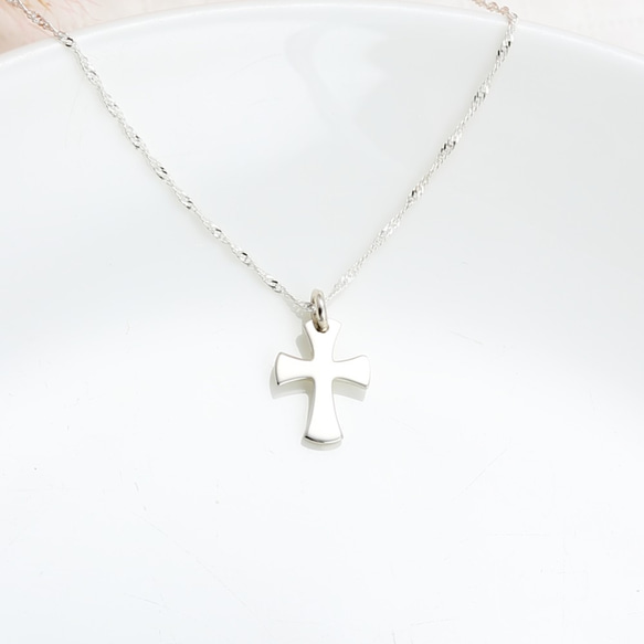 簡約 十字架 Cross s925 純銀 項鍊 生日 耶誕 情人節 禮物 第4張的照片