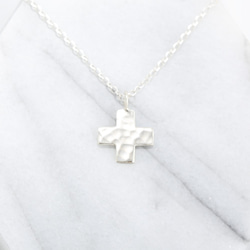 手工 鍛敲 祝福 十字架 (大) Cross s925 純銀 生日 情人節 禮物 第1張的照片