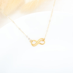 相愛 無限 Love Infinity 　シルバーs925  K24ゴールドメッキ  ネックレス　誕生日プレゼント　バレ 1枚目の画像