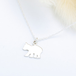 母と子　白熊 Polar Bear シルバー925 純銀ネックレス バレンタインデー プレゼント 3枚目の画像