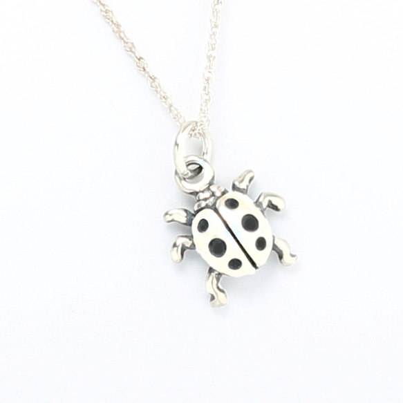 可愛 瓢蟲 Ladybug s925 純銀項鍊 第1張的照片