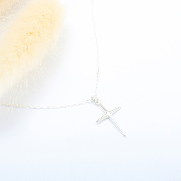 希望之星十字架 Cross クロス  925 純銀項鍊 情人節 禮物 第3張的照片