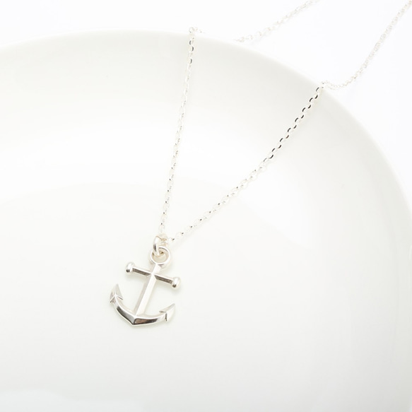 船錨 (大) Anchor s925 純銀 項鍊 情人節 禮物 第4張的照片