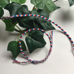オーダー】3色ミサンガ 2本セット ブレスレット MAI's missanga