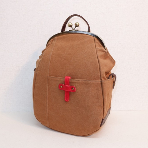 ナスリュック 帆布 柿渋 リュック・バックパック 賀茂かばん 通販