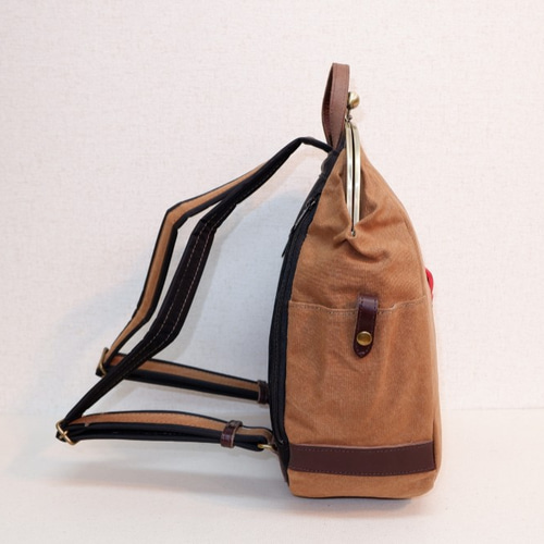 ナスリュック 帆布 柿渋 リュック・バックパック 賀茂かばん 通販