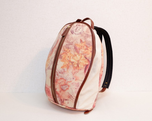 賀茂かばんリスリュック牛革パラフィンキャンバス日本製