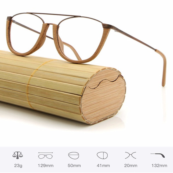 天然木材木手工C3覺得木製眼鏡自然的溫暖 第2張的照片