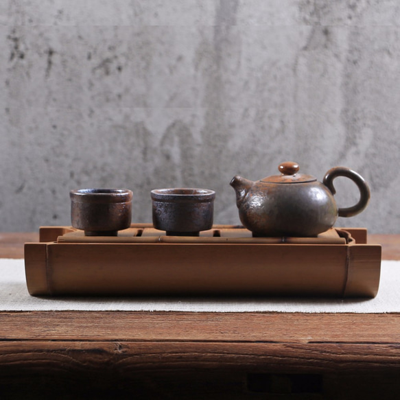 竹製 茶盤 烏龍茶用 茶道具 お茶 茶器 茶盆 茶台 貯水式 3枚目の画像
