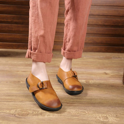 【受注製作】レザー シューズ 靴 レディース 春 夏 レザー  本革 レディース 4枚目の画像