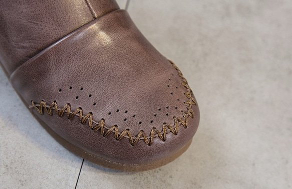 【受注製作】レザー シューズ 靴 レディース  レザー  本革 レディース 5枚目の画像