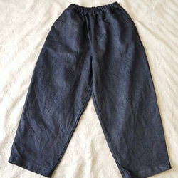 7.5ozデニムコクーンパンツ（navy） 5枚目の画像