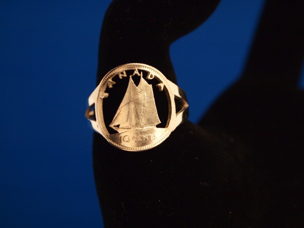 銀貨リング リング]シルバーコインリング 鳳凰50銭 -菊花紋- - n.t.c コイン