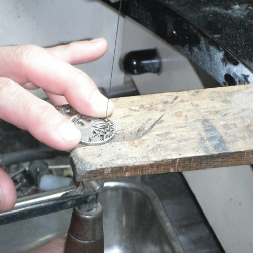 銀貨カットペンダント ドイツ第3帝国（ナチスドイツ）5マルク銀貨