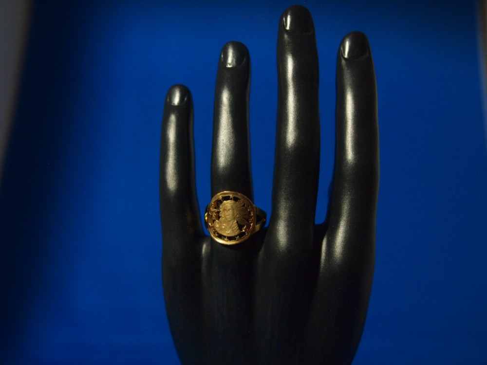 コインカットリング　イタリア10ユーロ