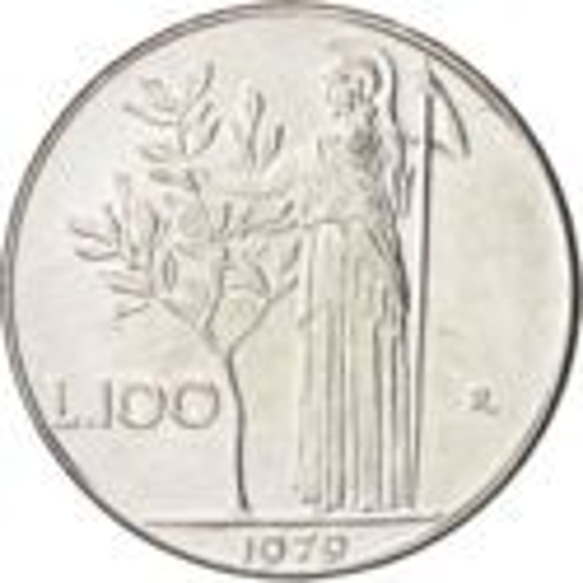 コインカットペンダント イタリア100リラ 7枚目の画像