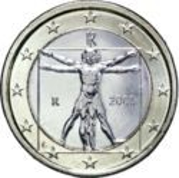 コイン カットペンダント（イタリア １ユーロ） 8枚目の画像