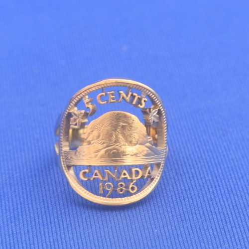 コインカットリング カナダ5セント 指輪・リング（メンズ