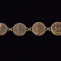 コイン銀貨ブレスレット　カナダ旧１０㌣銀貨 6枚目の画像