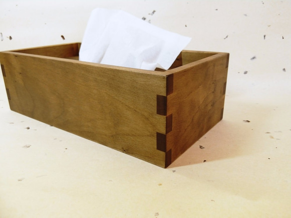 木組みのティッシュボックス 3枚目の画像