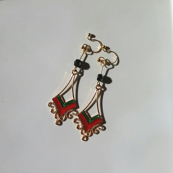 Arabian earrings  ノンホールピアス 3枚目の画像