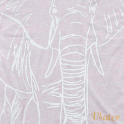 elephant  pink×white【ladies'】XL 4枚目の画像