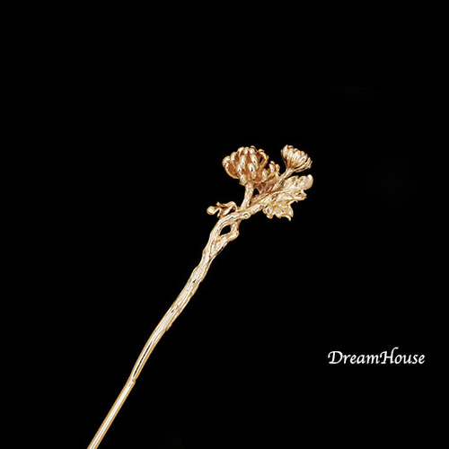 菊のかんざし（金色）＊簪＊着物和装 かんざし dreamhouse 通販