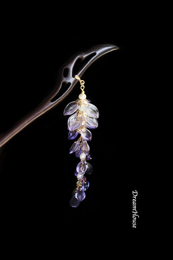 紫藤・檀木の簪＊かんざし＊着物和装 かんざし dreamhouse 通販  