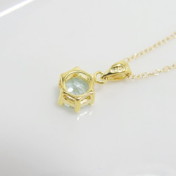 *N48*宝石質スカイブルートパーズAAAブリリアントカット☆ネックレス 5枚目の画像