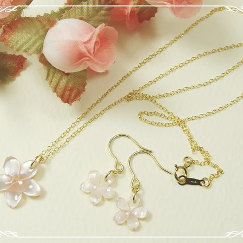N32*高品質シェル（淡~濃い色まで・大）☆桜ネックレス ネックレス 