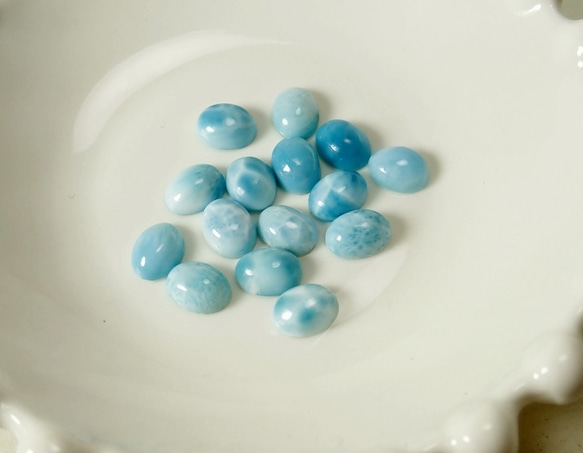 [特價] * R17 *稀有寶石/珠寶Larimar AAA（多米尼加）★戒指 第7張的照片