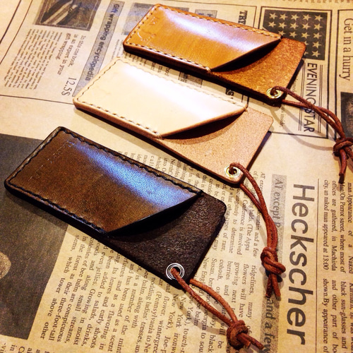 再販☆*本革レザー絆創膏ケース* こげ茶(送料込) その他ケース marks  