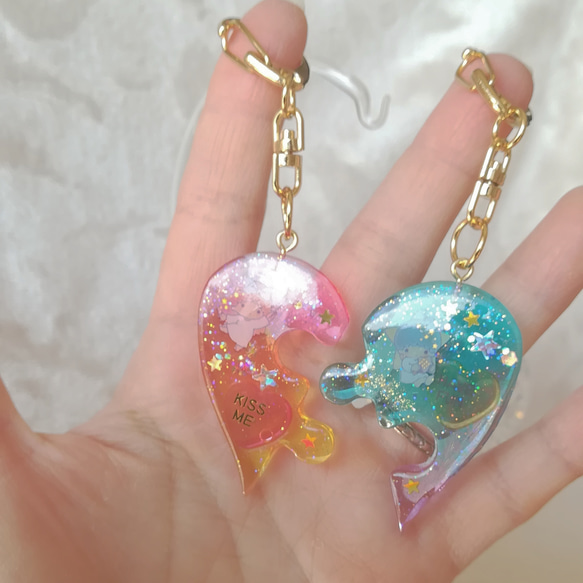 仲良しパズルチャーム クリアver❤️お友達とペアでいかがでしょうか  