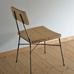 スチール椅子（ヒノキ） 2枚目の画像