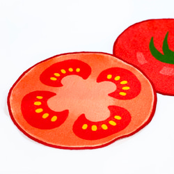 トマトのハンカチ（断面） 2枚目の画像