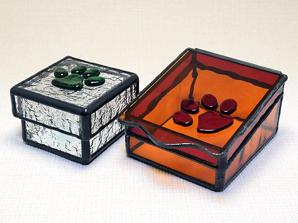 ステンドグラス・小物入れ2個セット 144