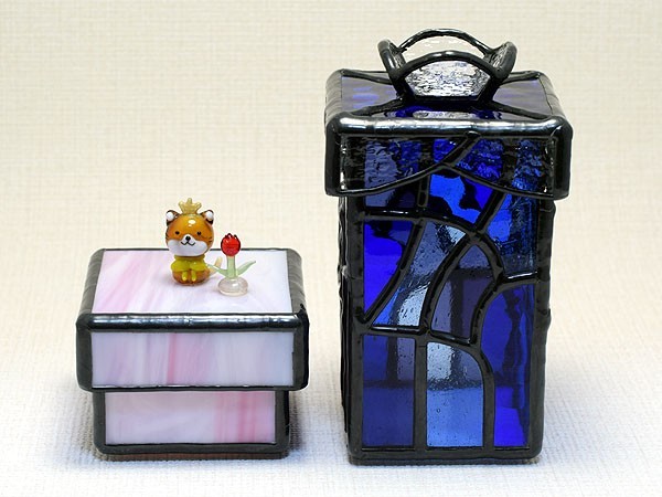 ステンドグラス・小物入れ2個セット 150