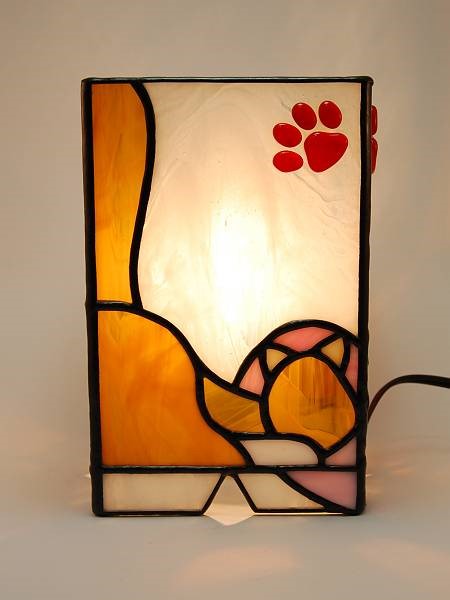 ラブラブにゃんこの和風ランプ 460