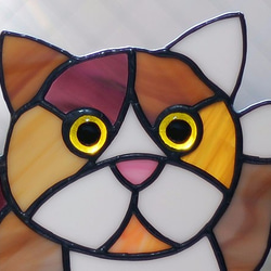 ステンドグラス・まねき猫トレー(大) 576 4枚目の画像