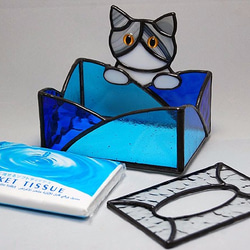 ステンドグラス　ティシュペーパーケース ステンドグラス ティシュペーパーケース