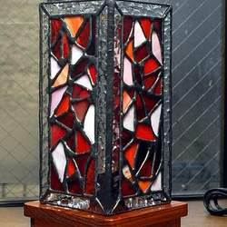 ステンドグラス・バラエティランプ(赤系) 585 3枚目の画像