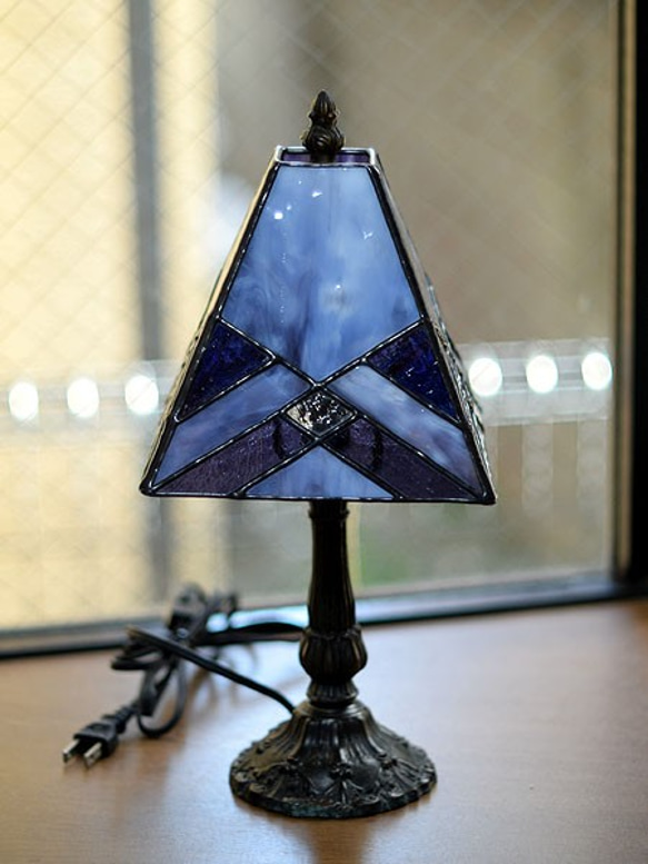 Stained glass-pendant Checker｜ARTWORKSTUDIO公式