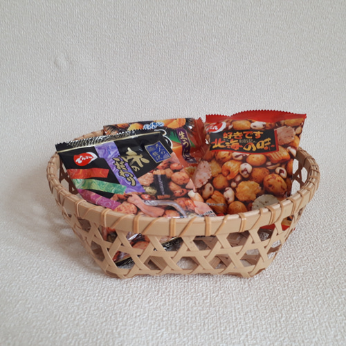 ハンドメイドキット 竹 竹細工 竹工芸 六つ目編み かご 篭