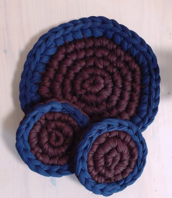 ズパゲッティ☆鍋敷き&コースター その他キッチン小物 nana_amimono  