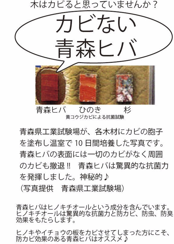 16.5×27  送料無料　青森ヒバのまな板　寄せ木　カビに強い　削り直し無料 2枚目の画像