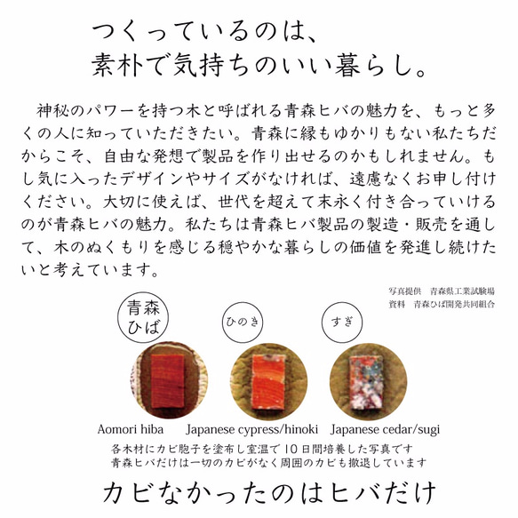 カビに強い　青森ヒバのカッティングボード　05  りんご型 4枚目の画像