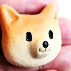 柴犬マグネット　陶製わんこ 3枚目の画像